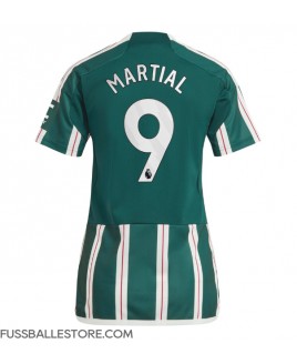 Günstige Manchester United Anthony Martial #9 Auswärtstrikot Damen 2023-24 Kurzarm